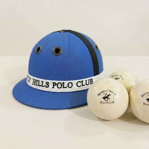 Set da Gioco Beverly Hills Polo Club – Casco Blu e 3 Palle Originali