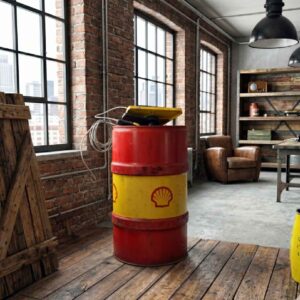 Barile Vintage Shell – Complemento d'arredo Industrial Autentico