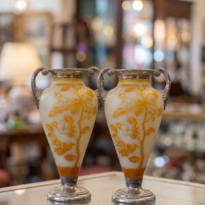 Coppia di Vasi ad Anfora Soleil – Art Nouveau